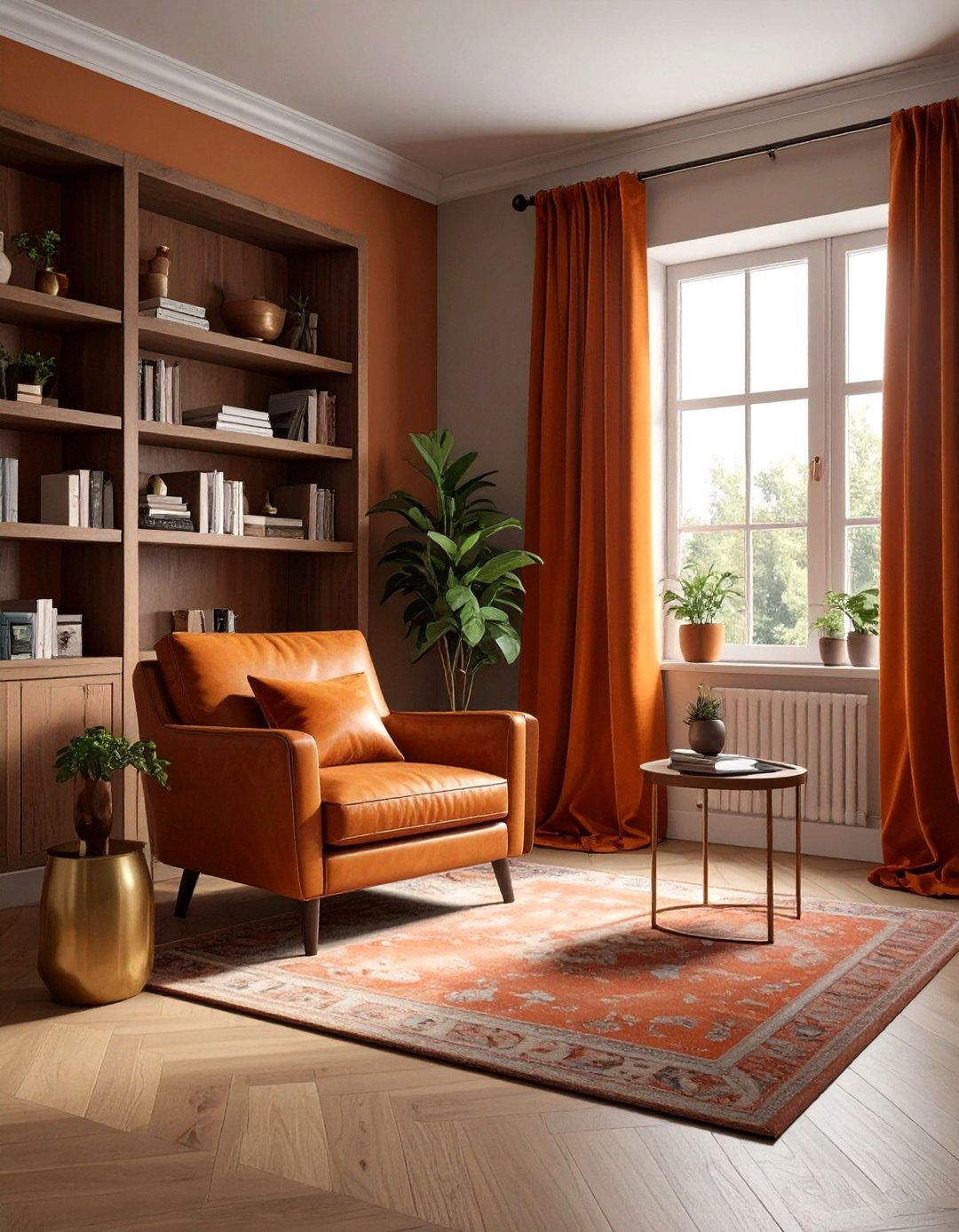 Burnt Orange Velvet Curtains - 30 velvet curtain ideas
