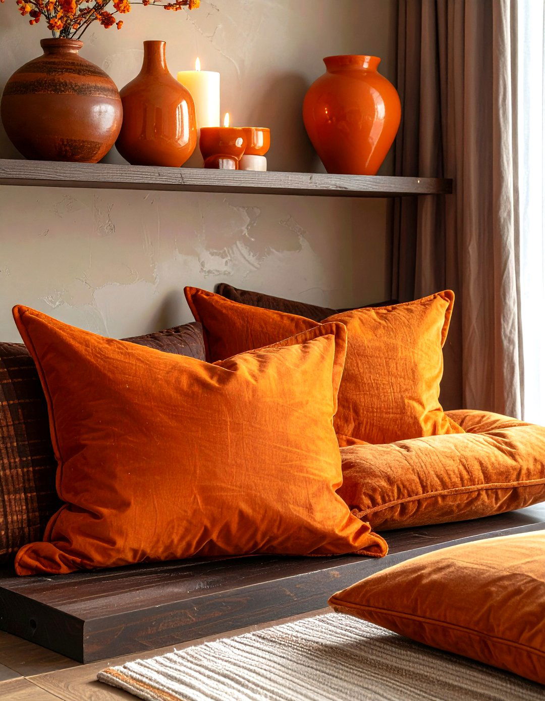 Burnt Orange and Brown Decor - 30 brown decor ideas