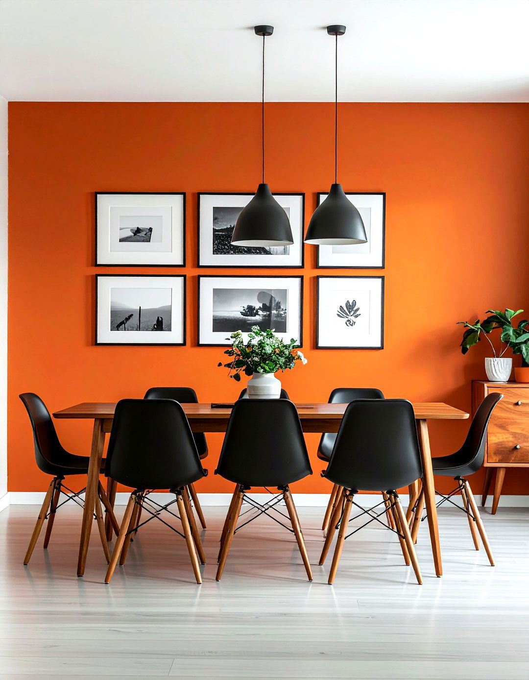 Burnt orange accent wall - 30 rust decor ideas