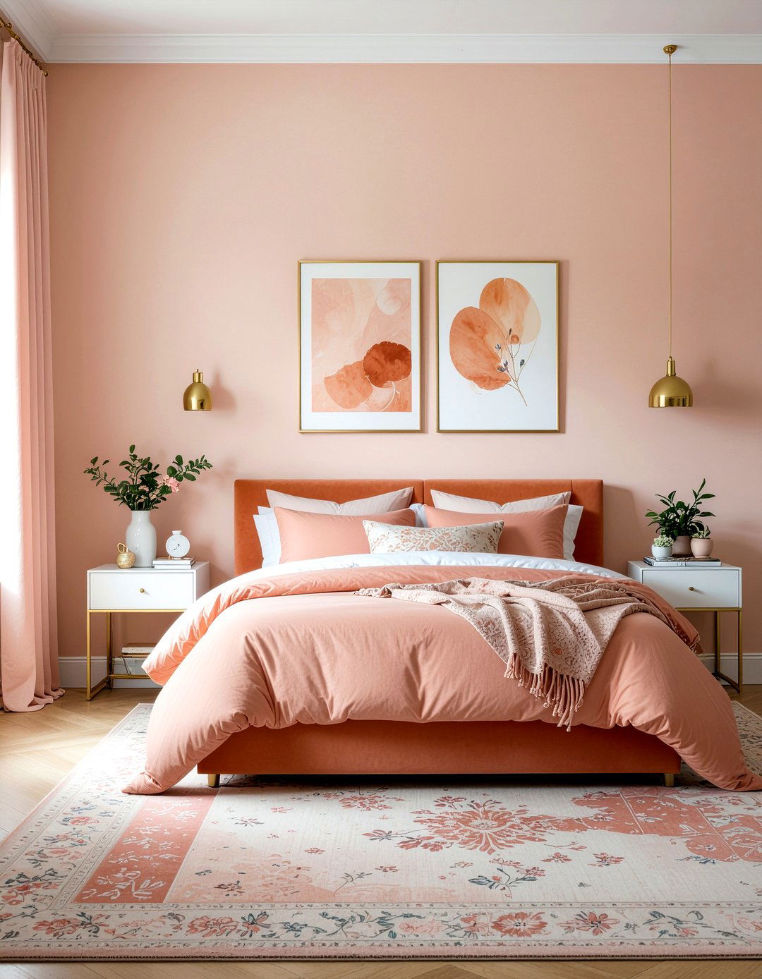 Burnt orange and pink bedroom - 30 burnt orange bedroom ideas