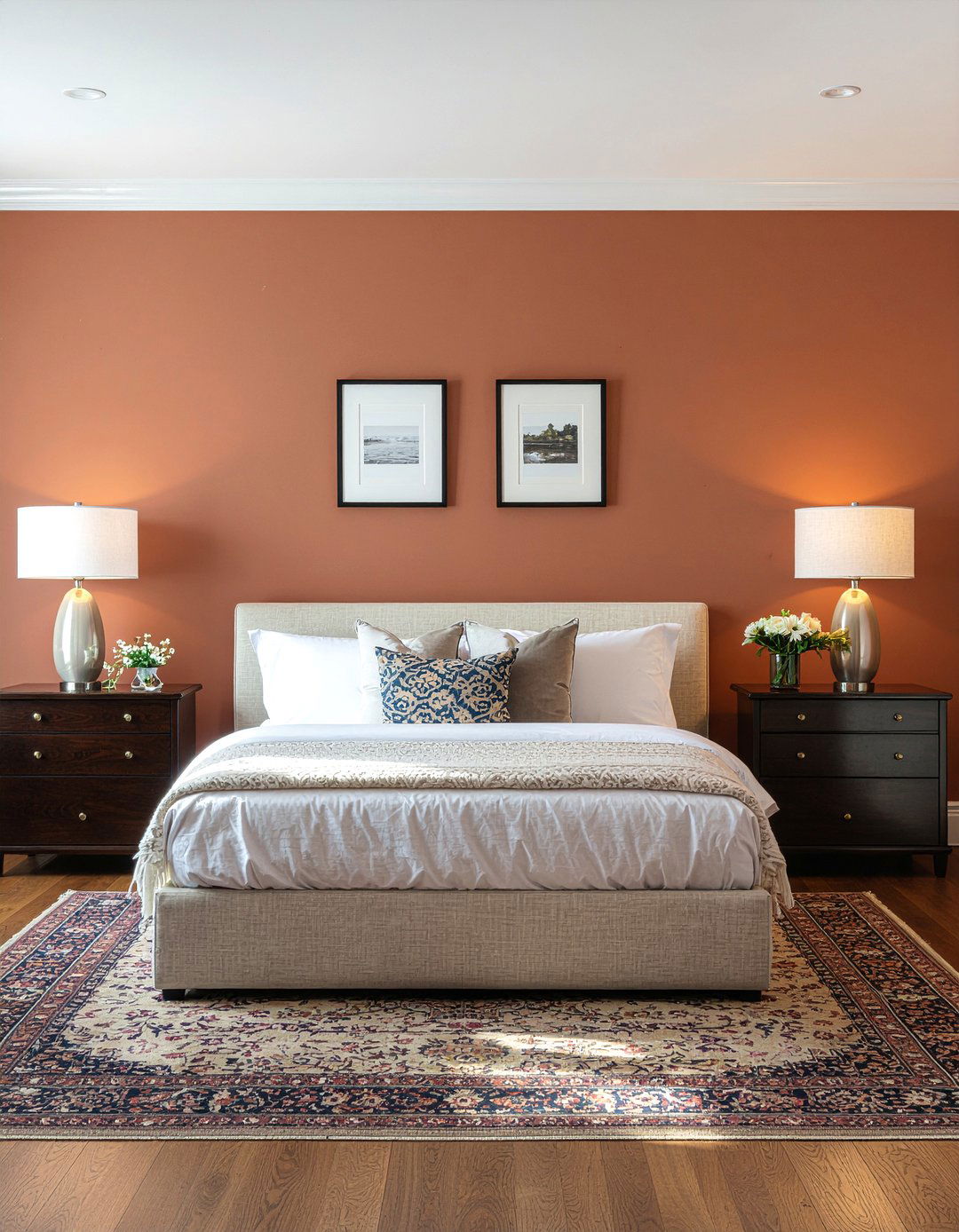 Burnt orange and wood bedroom - 30 burnt orange bedroom ideas