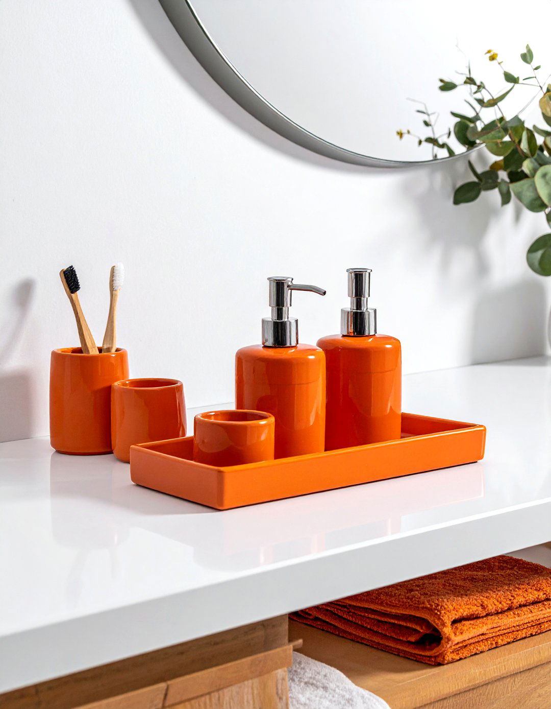 Burnt orange bathroom accessories - 30 burnt orange bathroom ideas