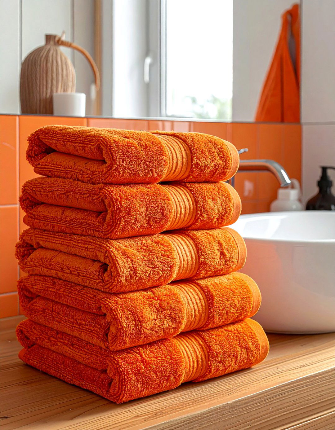 Burnt orange bathroom towels - 30 burnt orange bathroom ideas