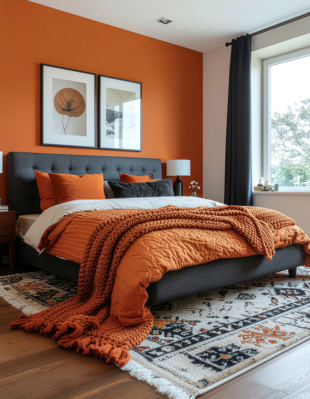 Burnt orange bedroom - 30 warm toned bedroom ideas