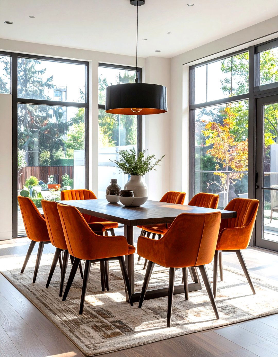 Burnt orange dining chairs - 30 burnt orange decor ideas