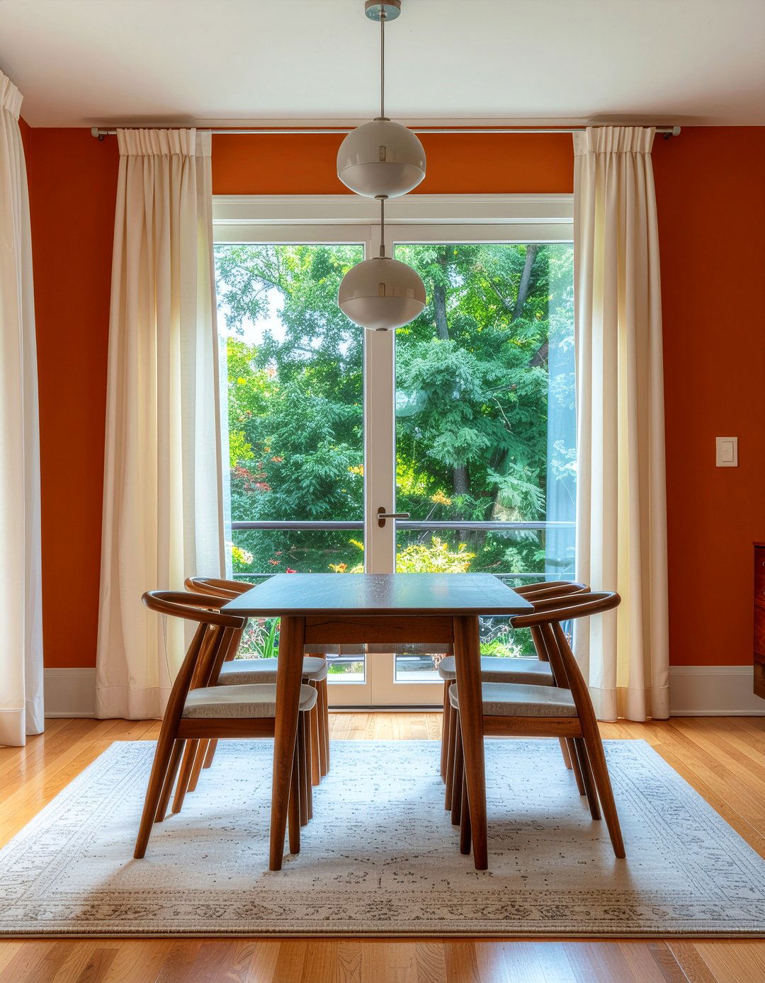 Burnt orange dining room - 30 dining room color ideas