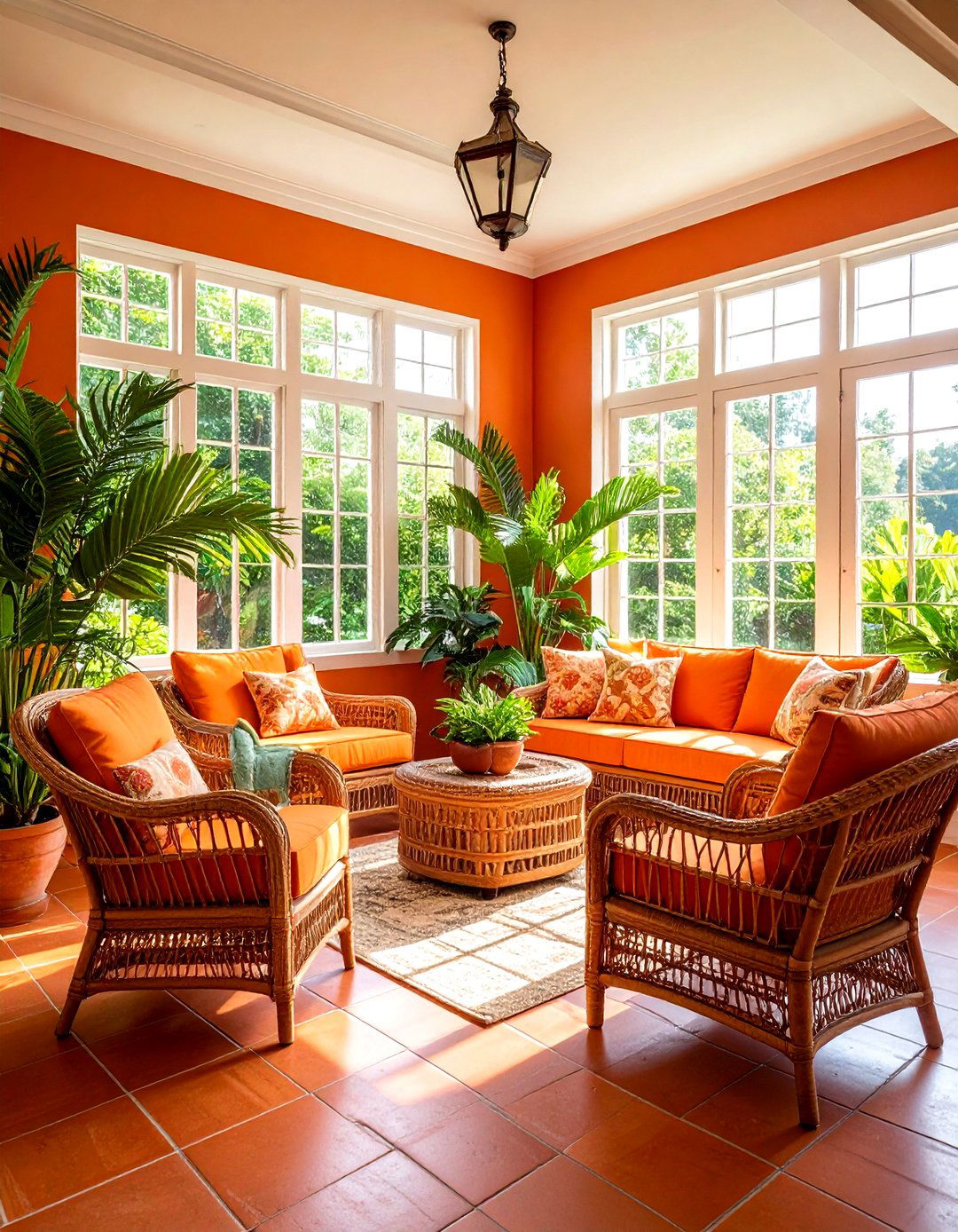 Burnt orange sunroom - 30 cool paint color ideas