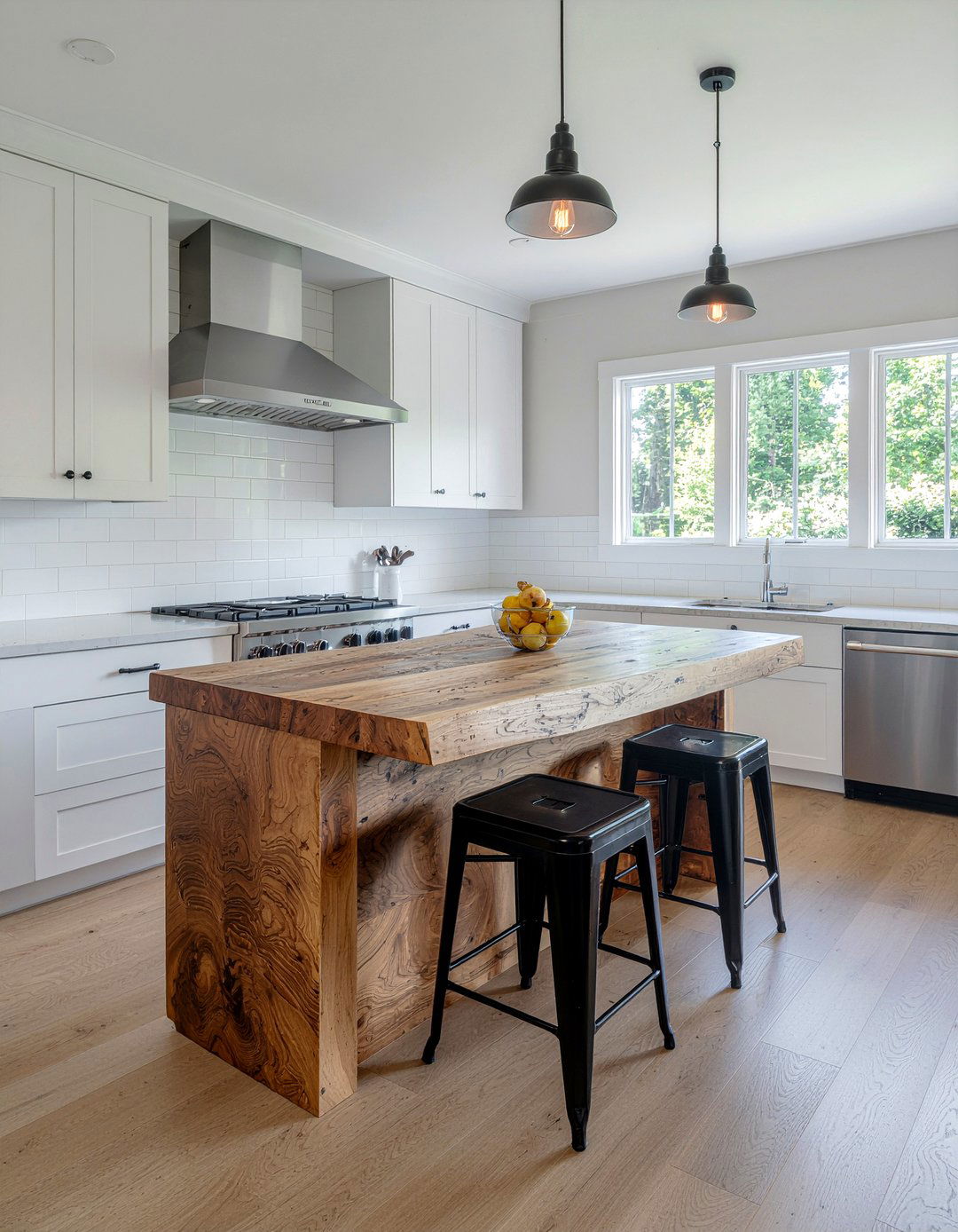 Butcher Block Breakfast Bar - 30 kitchen breakfast bar ideas