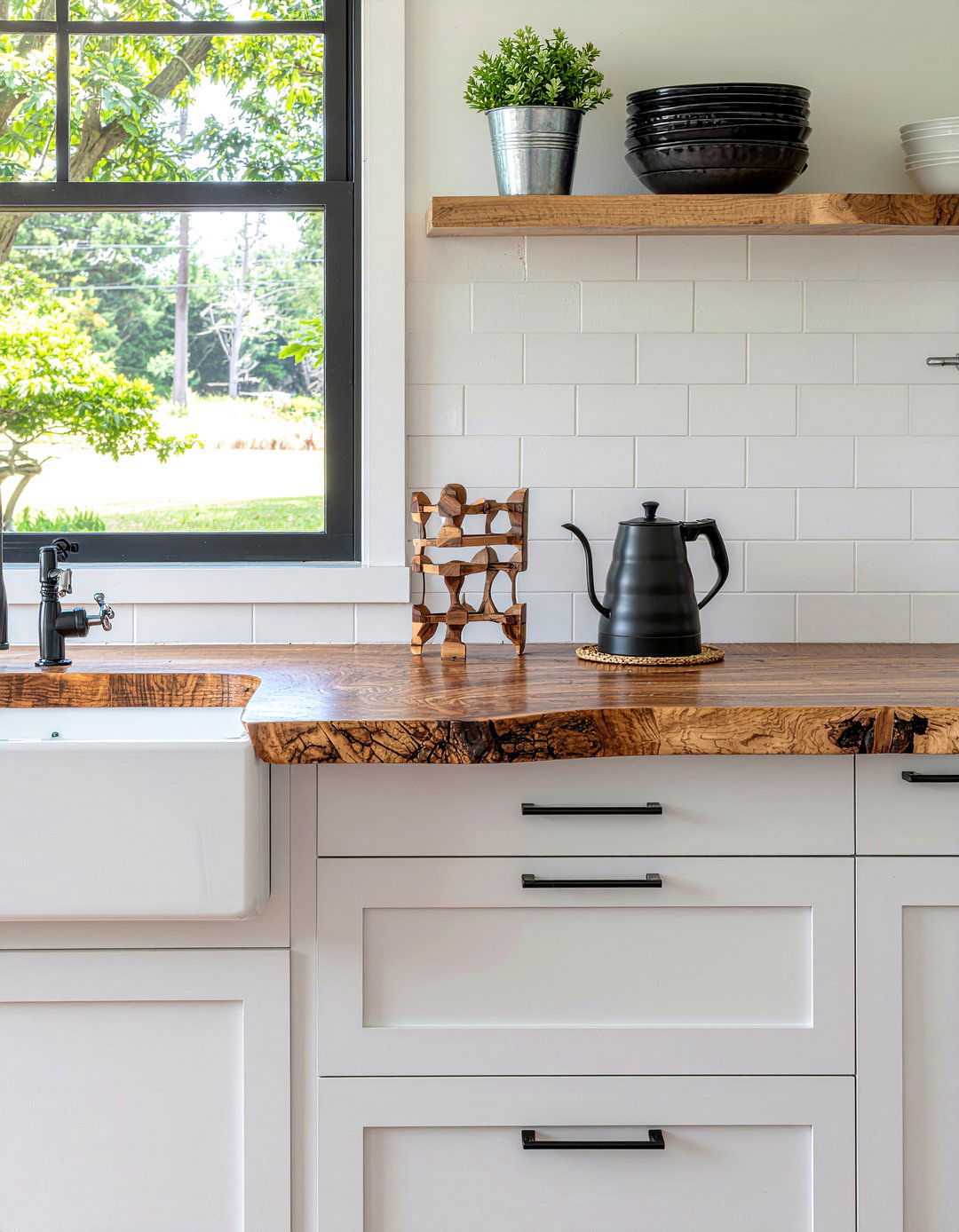 Butcher Block Coffee Station - 30 dining room coffee station ideas