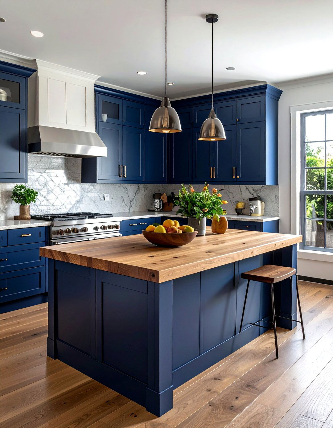 Butcher Block Countertop - 30 apartment kitchen ideas