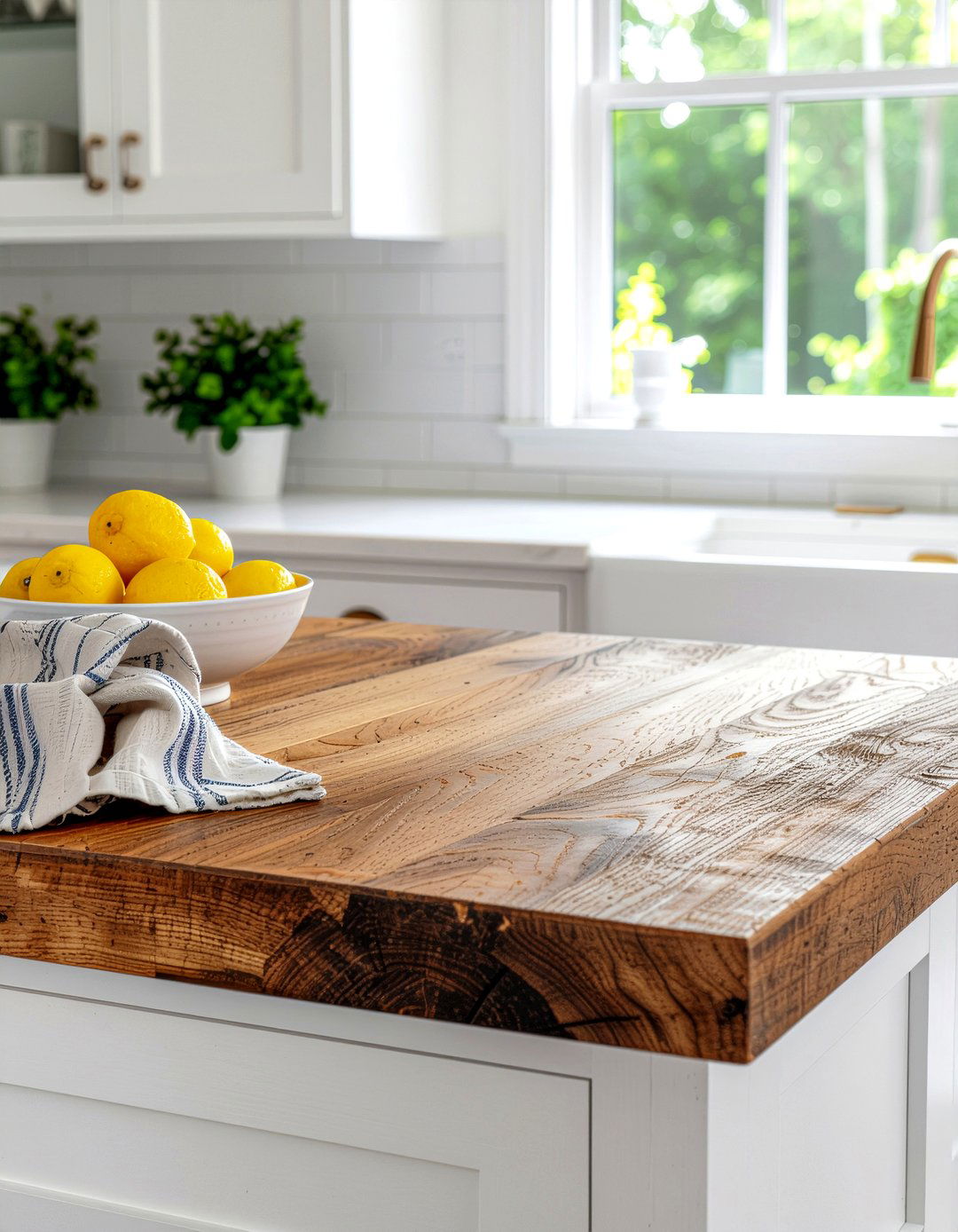 Butcher Block Countertop - 30 kitchen facelift ideas