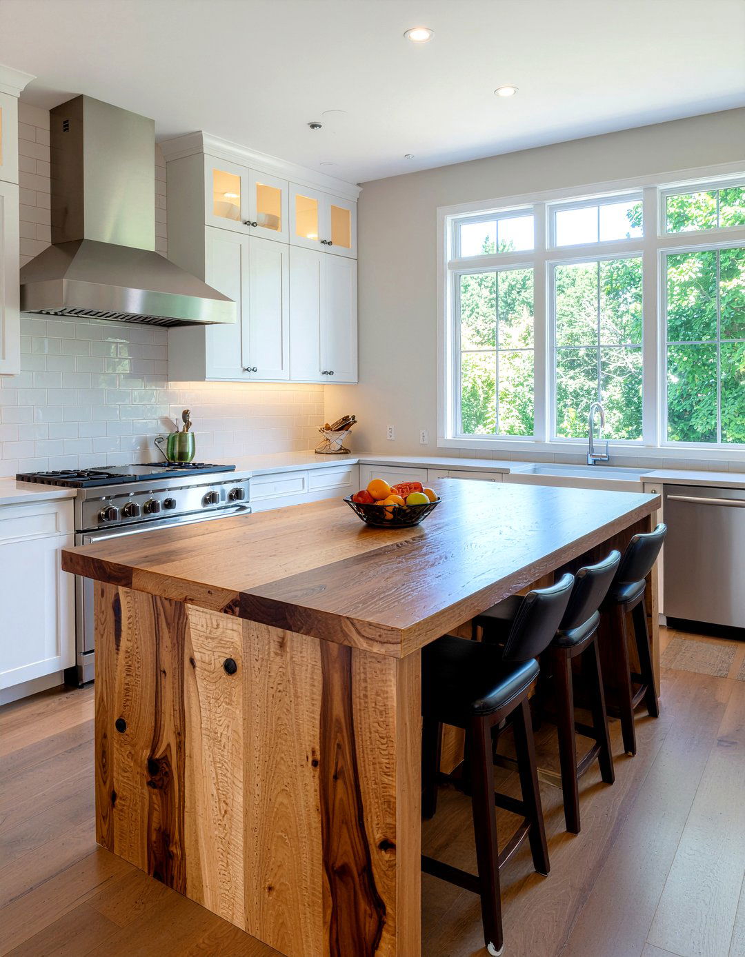 Butcher Block Countertop - 30 low cost kitchen makeover ideas