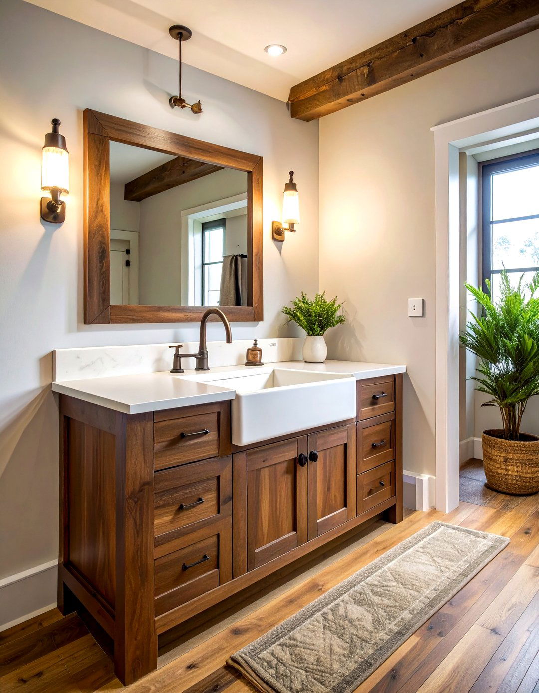 Butcher Block Countertop - 30 bathroom vanity countertop ideas