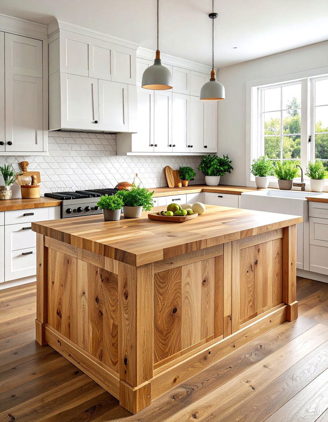Butcher Block Countertop - 30 one-of-a-kind kitchen ideas