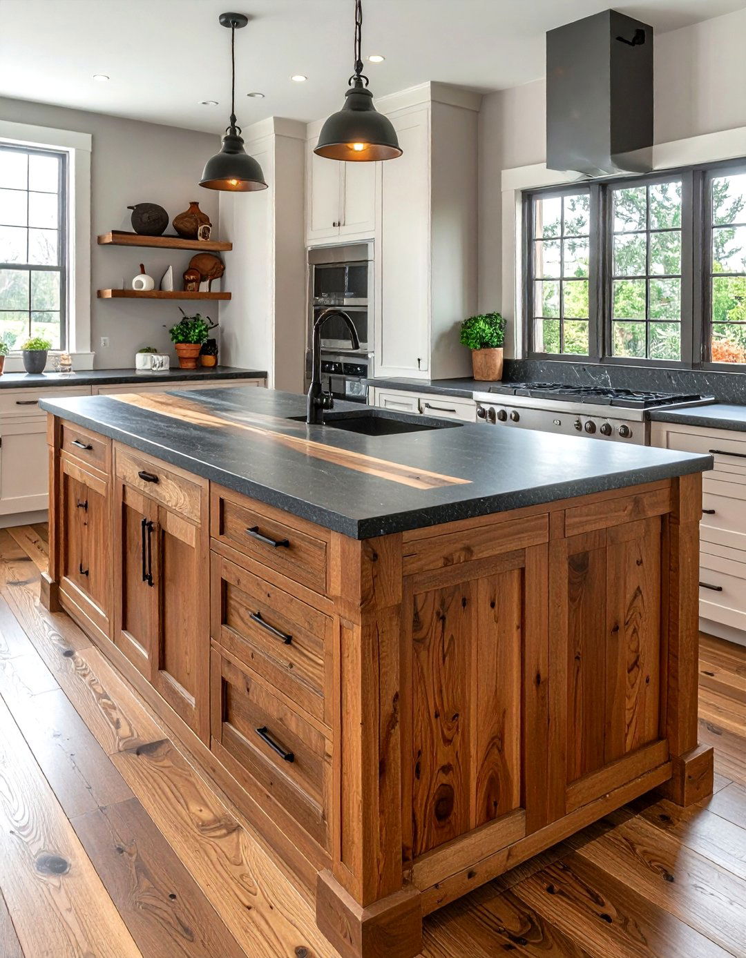 Butcher Block Countertop - 30 soapstone countertop kitchen ideas