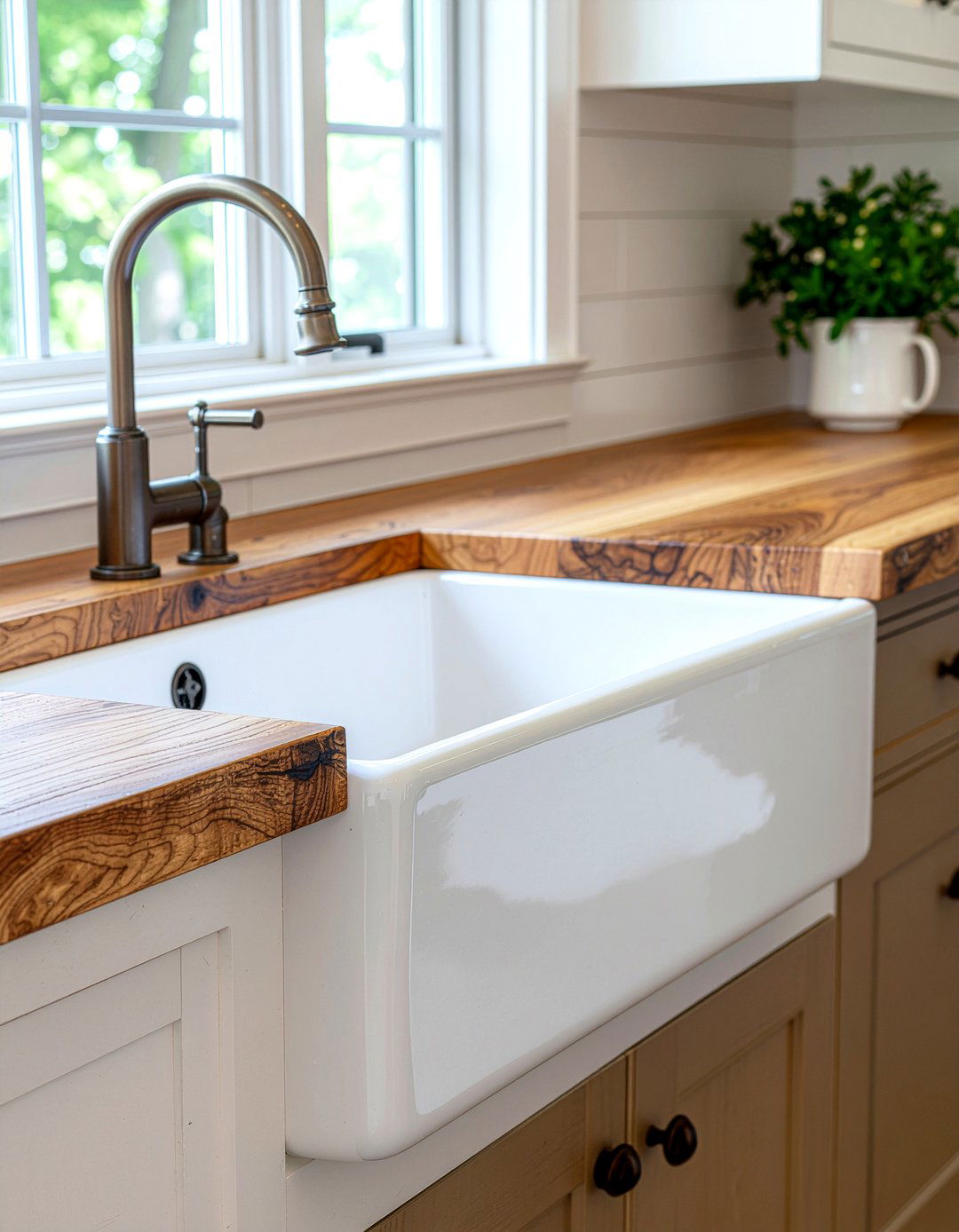 Butcher Block Countertop With Farmhouse Sink - 30 butcher block countertop kitchen ideas