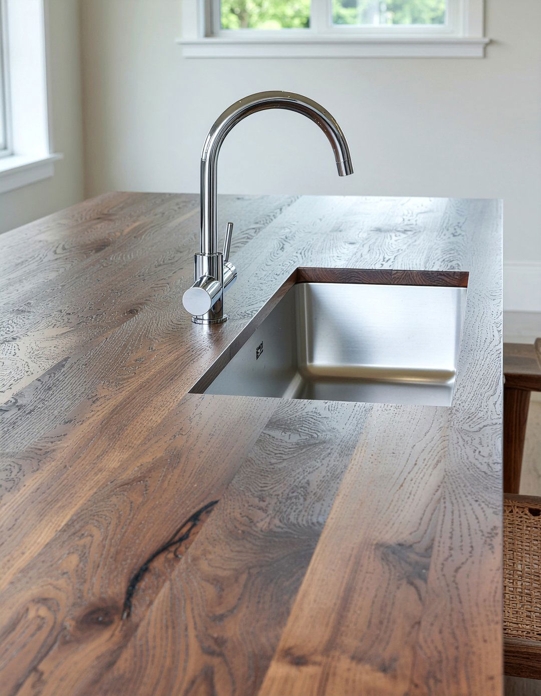 Butcher Block Countertop With Undermount Sink - 30 butcher block countertop kitchen ideas