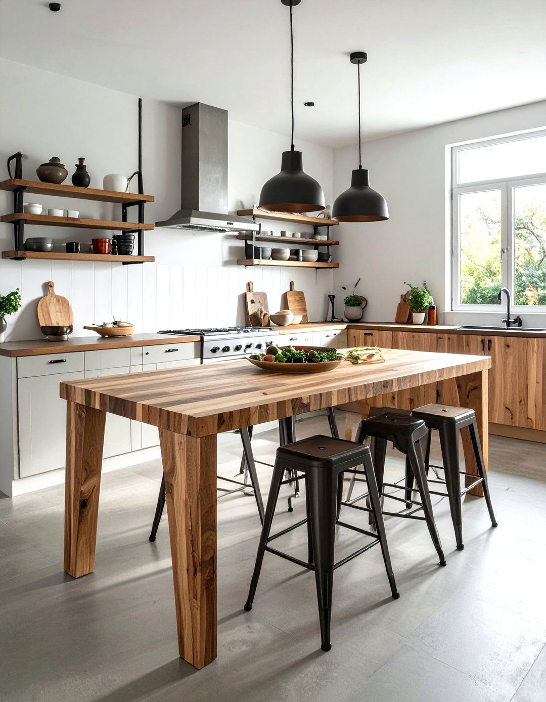 Butcher Block Dining Table - 30 wood dining table ideas