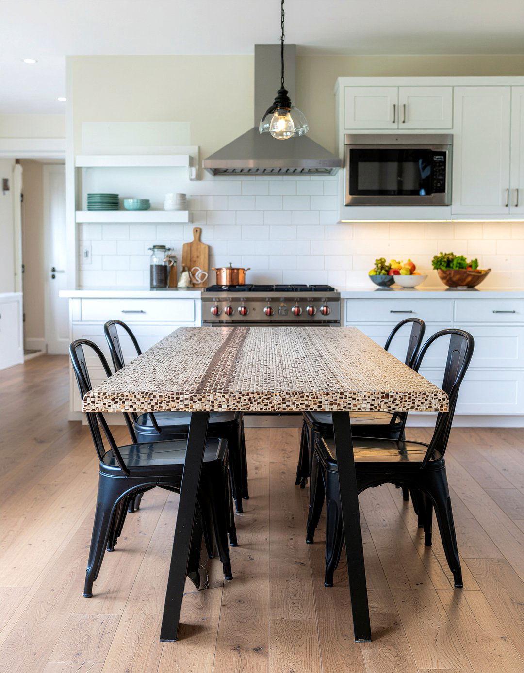 Butcher Block Dining Table - 30 farmhouse dining table ideas