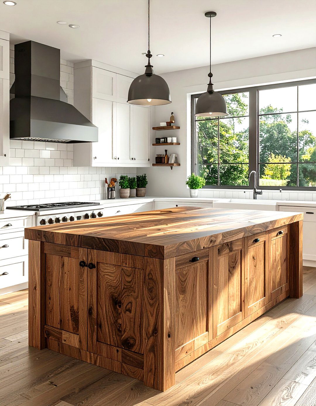 Butcher Block Island - 30 kitchen texture ideas
