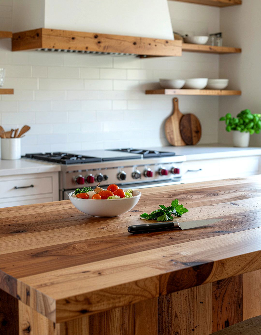 Butcher Block Island - 30 practical kitchen ideas