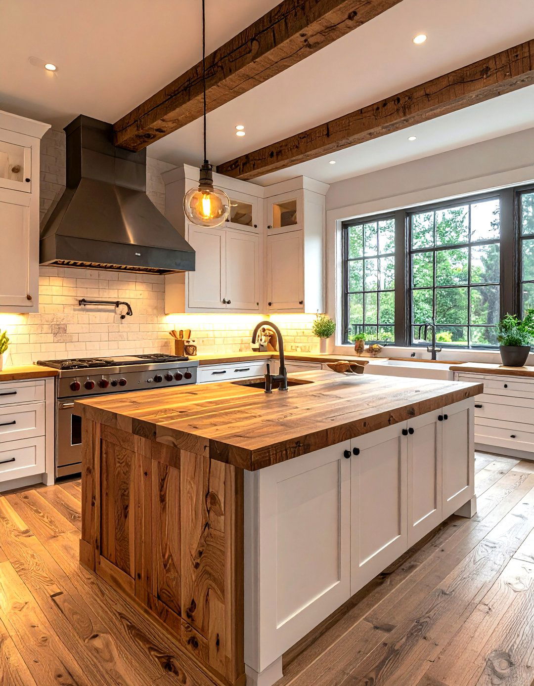 Butcher Block Kitchen - 30 kitchen enhancement ideas