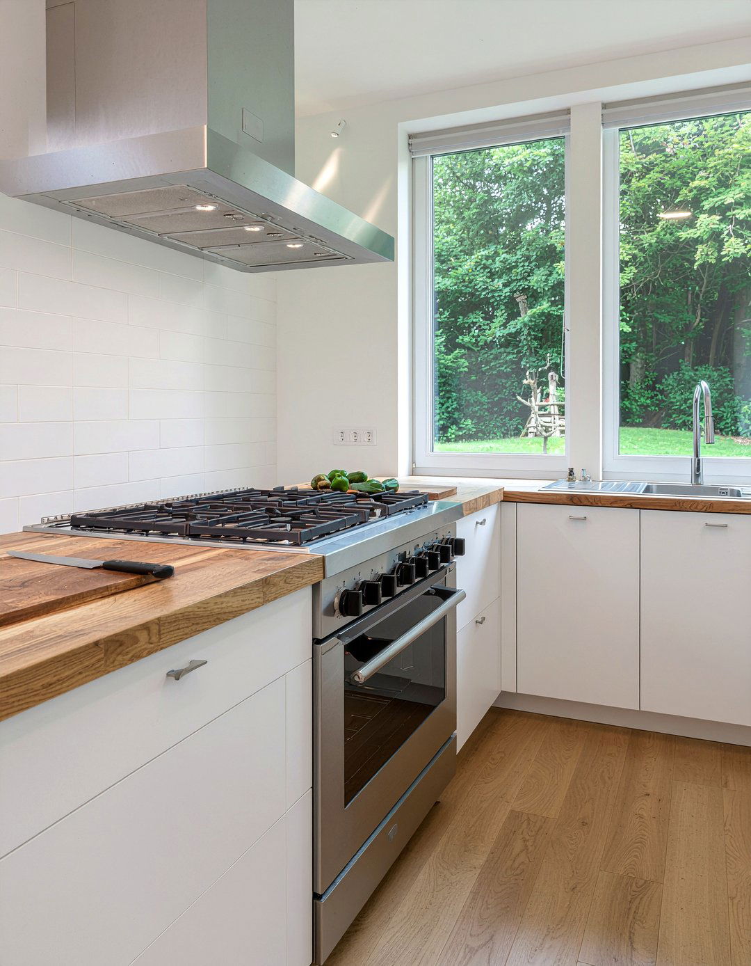 Butcher Block Kitchen Island - 30 kitchen prep area ideas