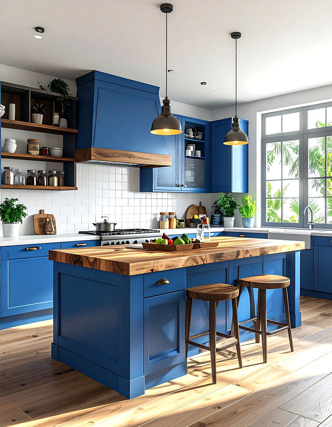 Butcher Block Station - 30 Caribbean kitchen ideas