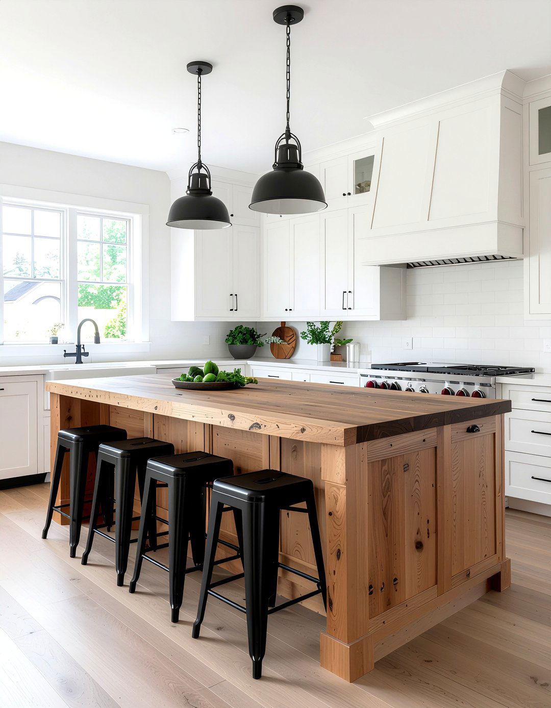 Butcher block countertop - 30 Fixer Upper decor ideas