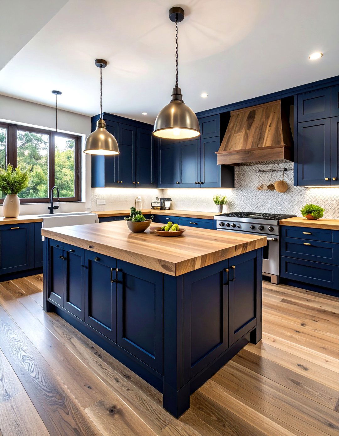 Butcher block countertop kitchen - 30 cozy kitchen settings