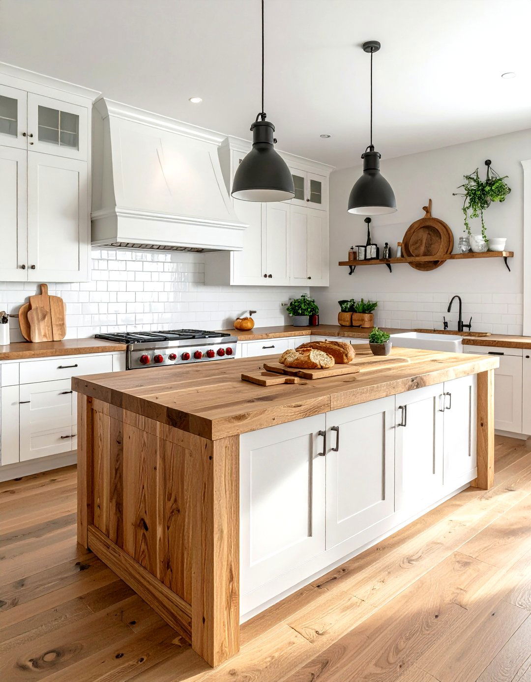 Butcher block countertop kitchen - 30 kitchen ideas