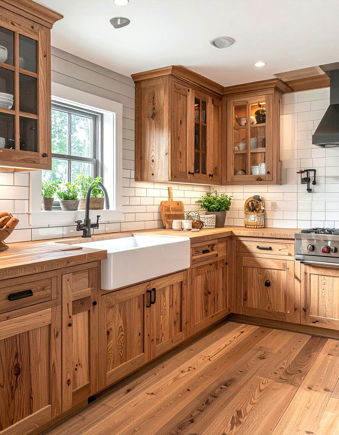 Butcher block countertops - 30 French cottage kitchen ideas