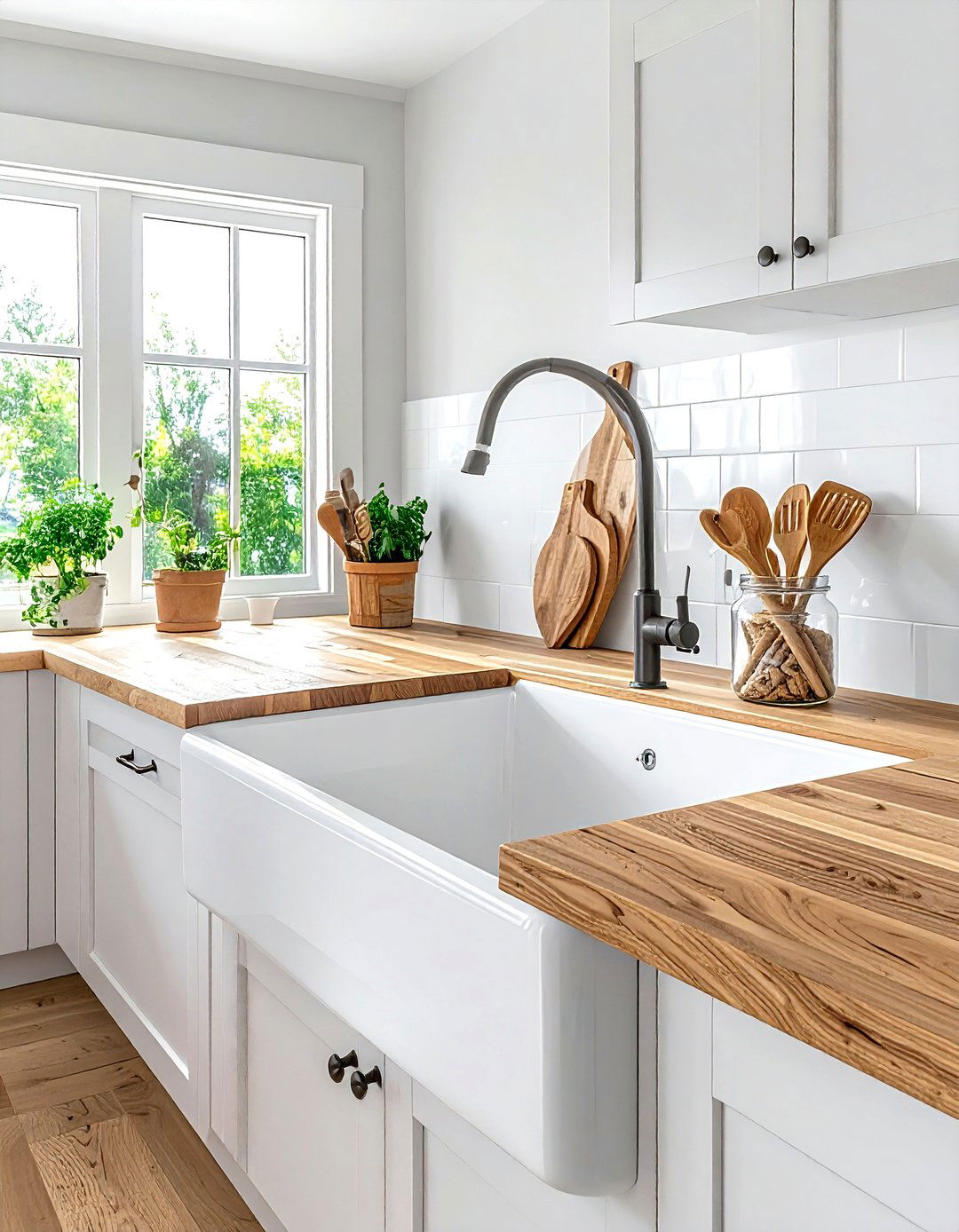 Butcher block countertops - 30 kitchen warm settings