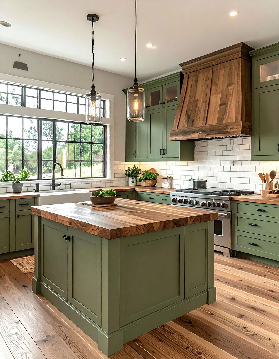 Butcher block countertops - 30 ranch kitchen ideas