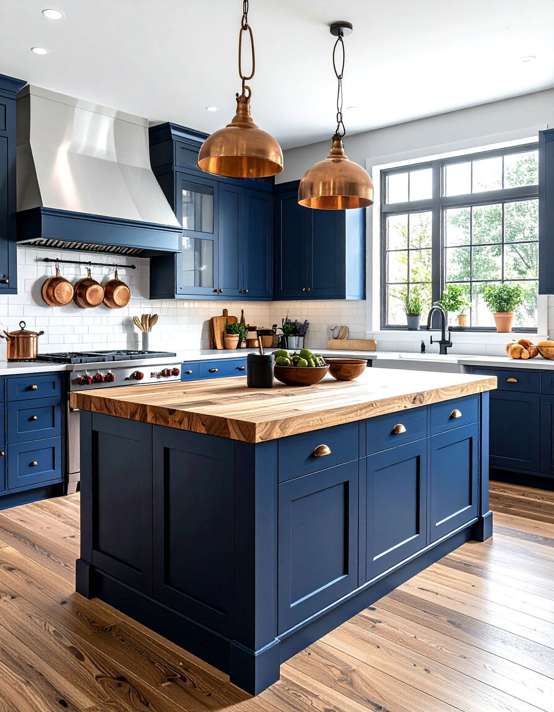 Butcher block workspace - 30 kitchen island ideas