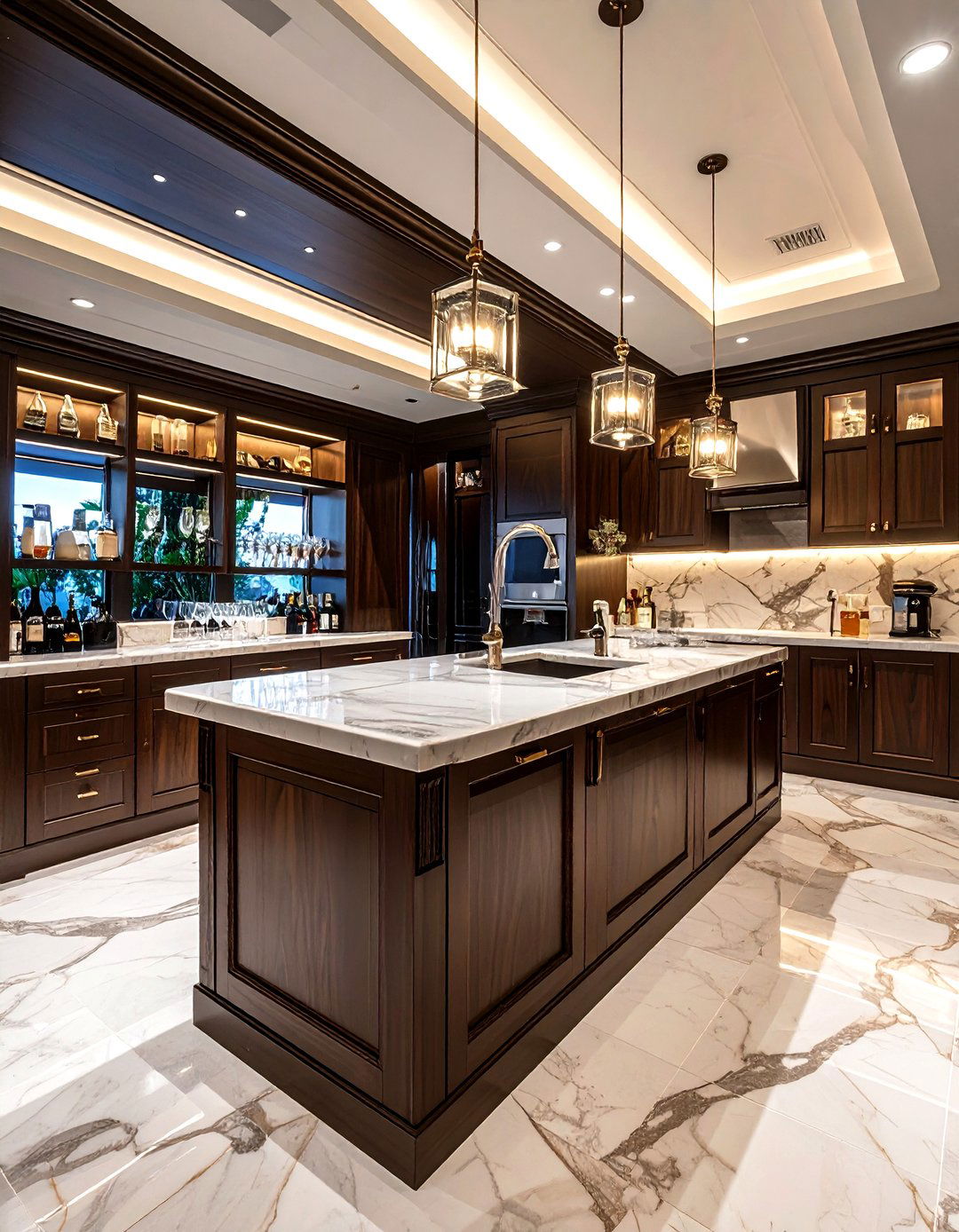 Butler Pantry Drink Area - 30 kitchen beverage center ideas