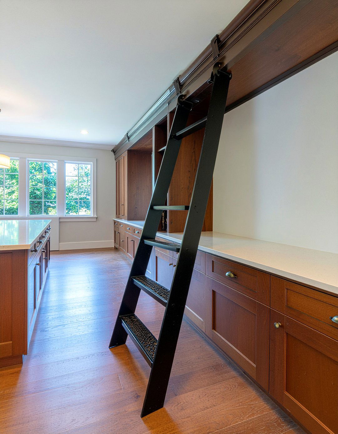 Butler Pantry With Rolling Ladder - 30 kitchen butler's pantry ideas