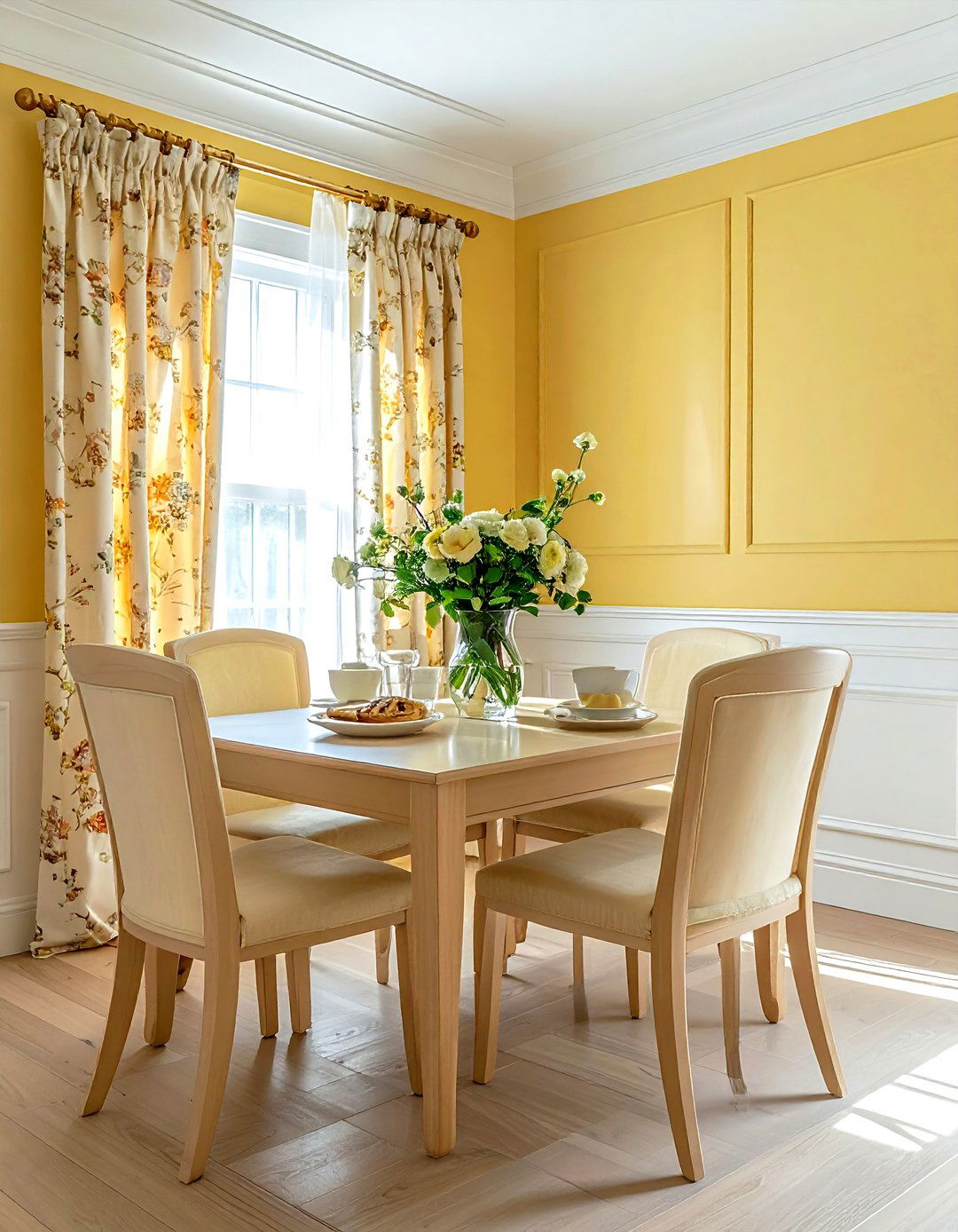 Butter yellow dining room - 30 yellow dining room ideas