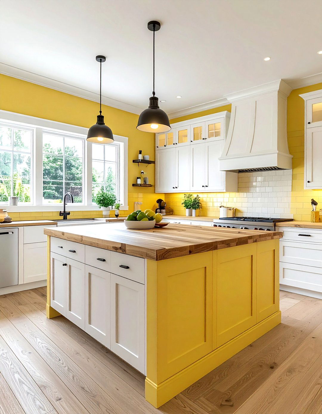 Butter yellow kitchen walls - 30 bright yellow kitchen ideas