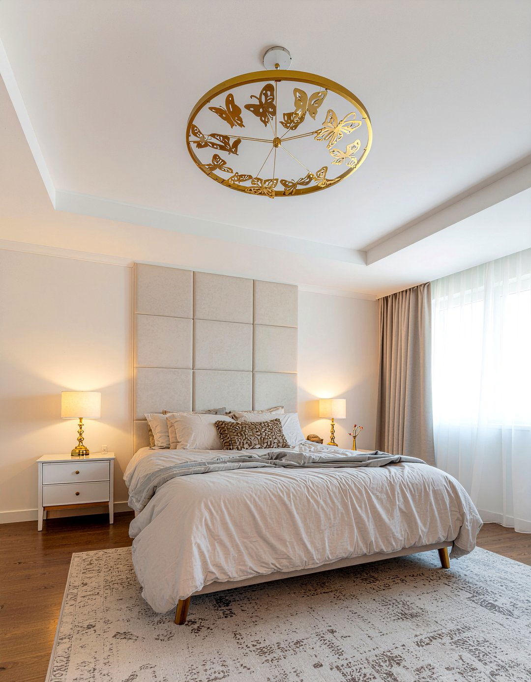 Butterfly Ceiling Light - 30 butterfly bedroom ideas