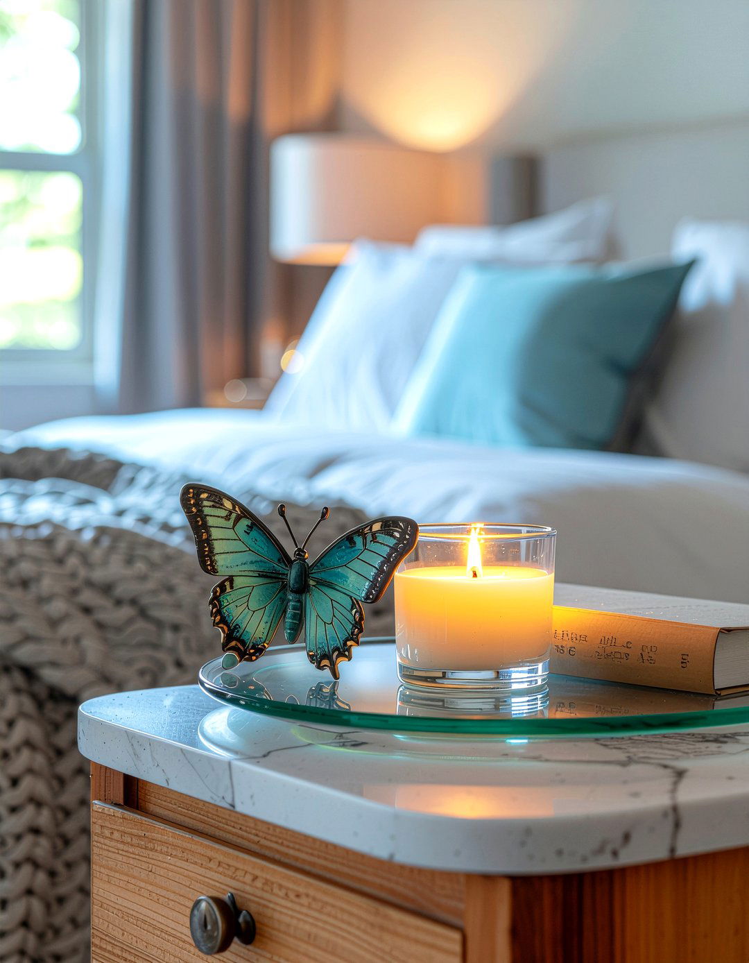 Butterfly Nightstand Decor - 30 butterfly bedroom ideas