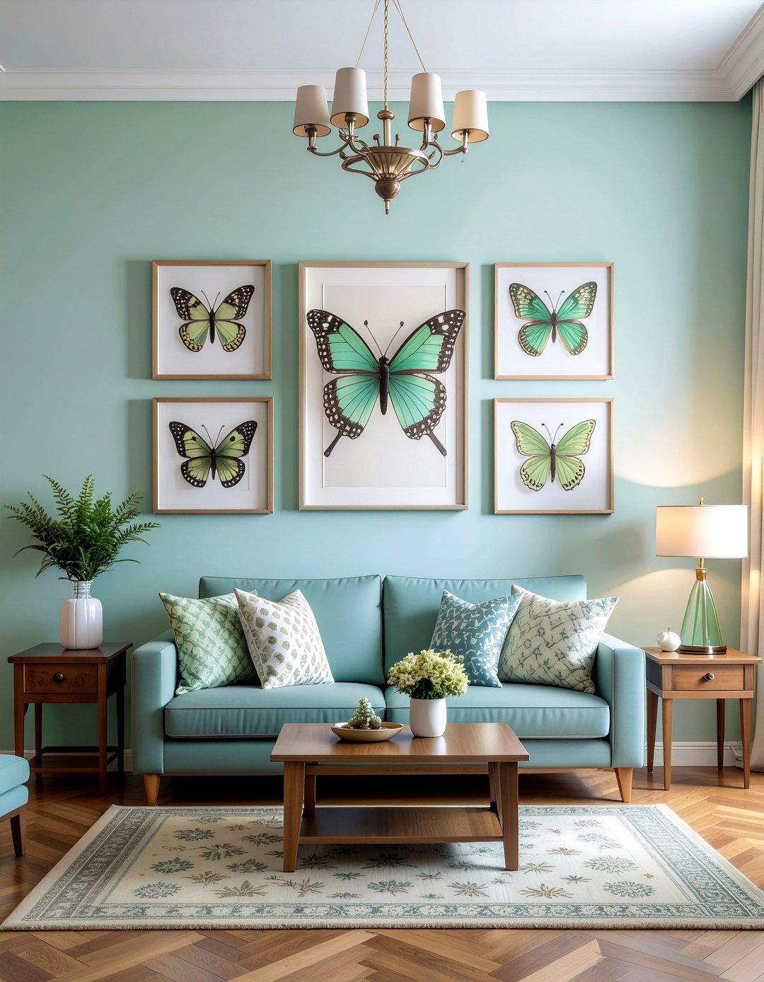 Butterfly Wall Art Living Room - 30 nature themed living room ideas