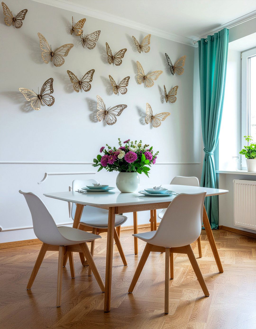 Butterfly wall decor - 30 meadow dining room ideas