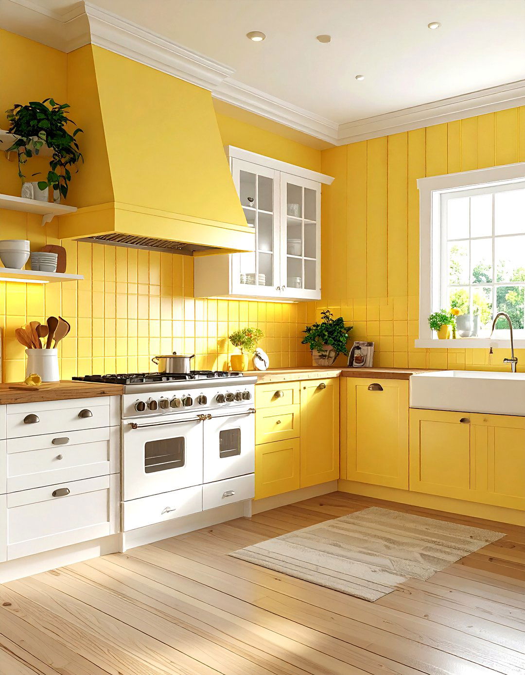 Buttery Yellow Kitchen - 30 kitchen paint ideas