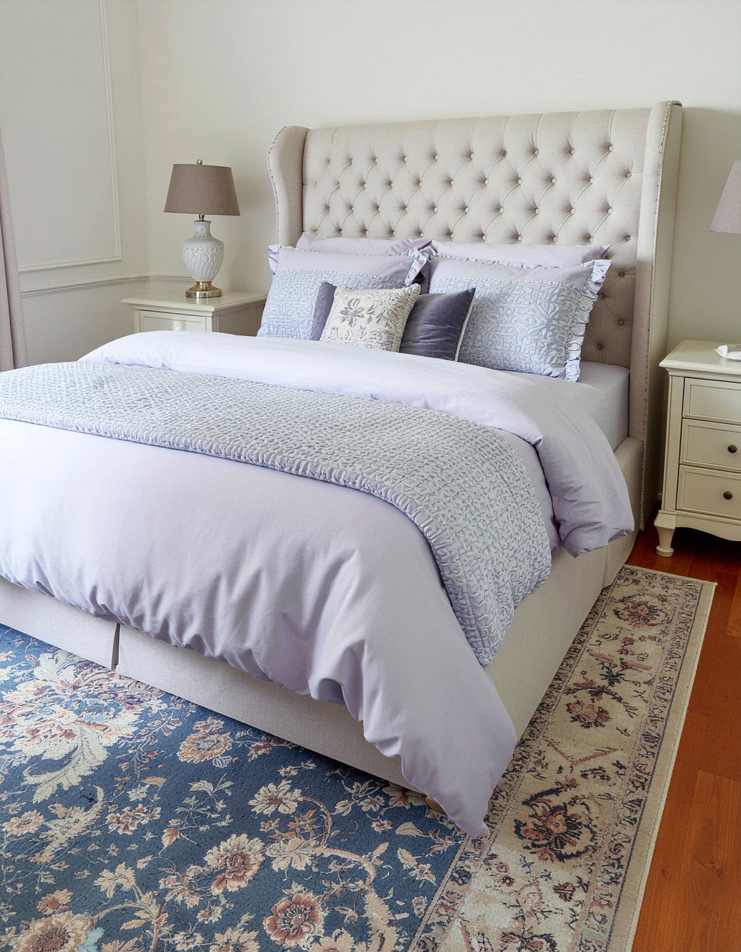 Button Tufted Headboard - 30 bedroom upholstered headboards