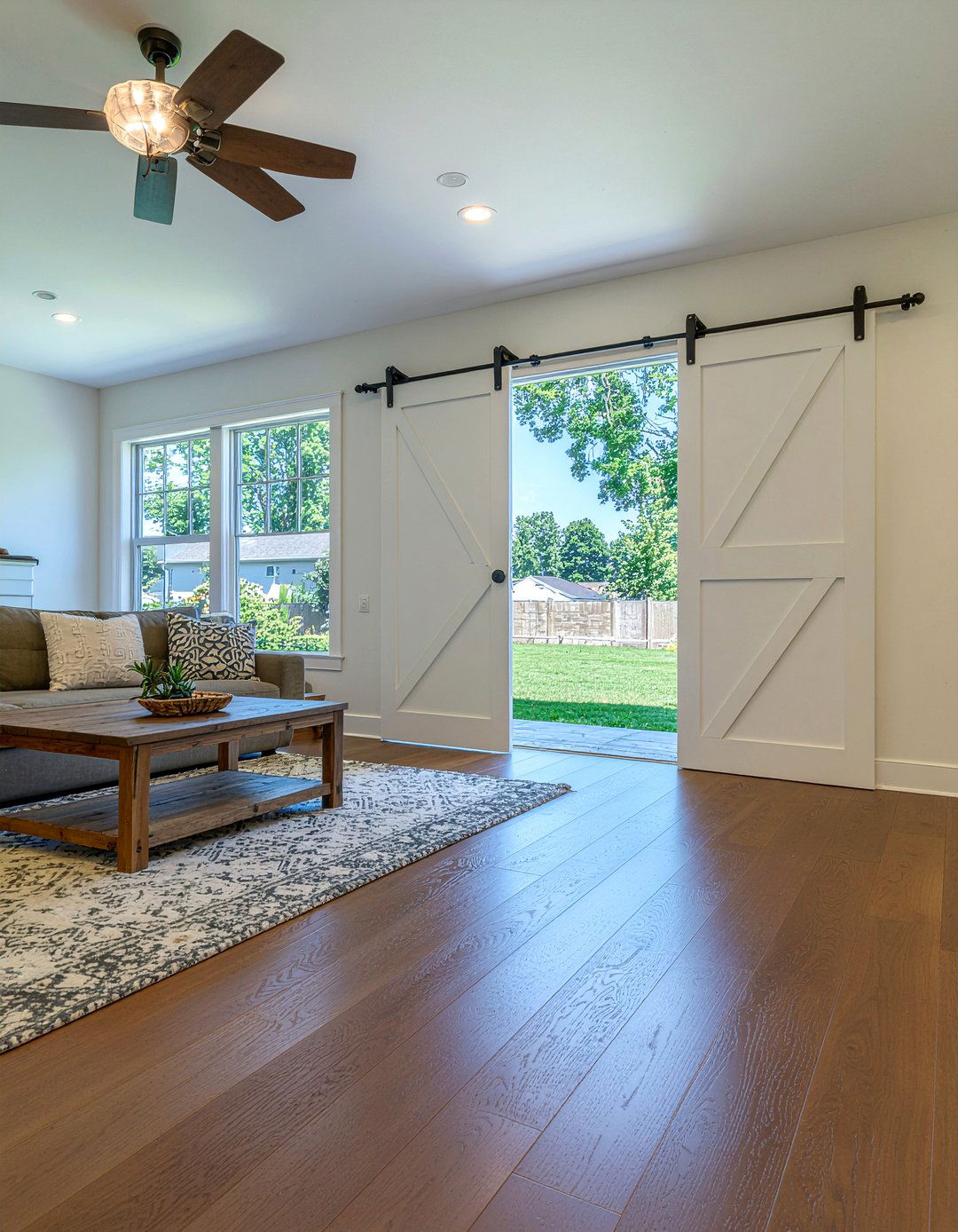 Bypass Barn Doors - 30 living room barn doors