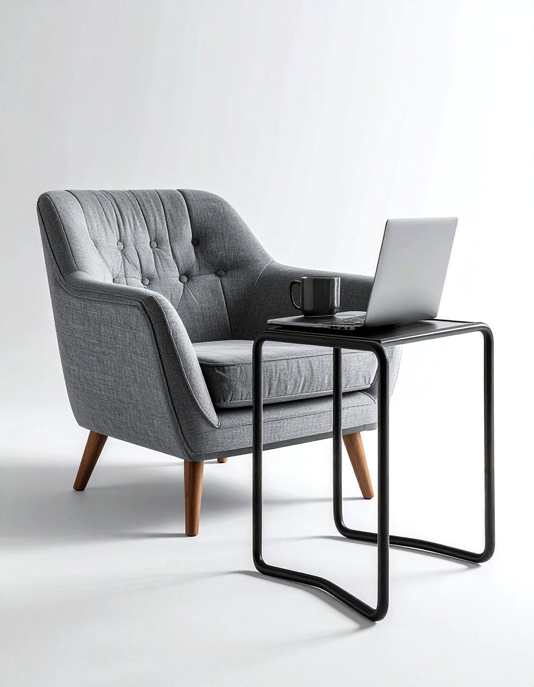 C Shaped Side Table - 30 living room side table ideas