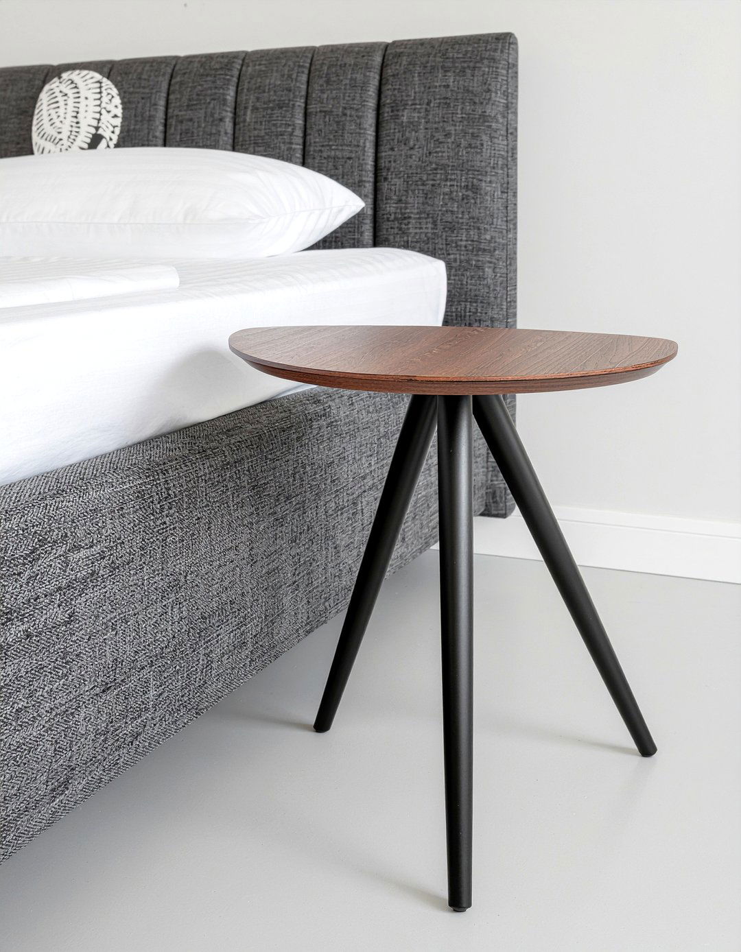 C shaped bedside table - 30 bedroom narrow nightstands