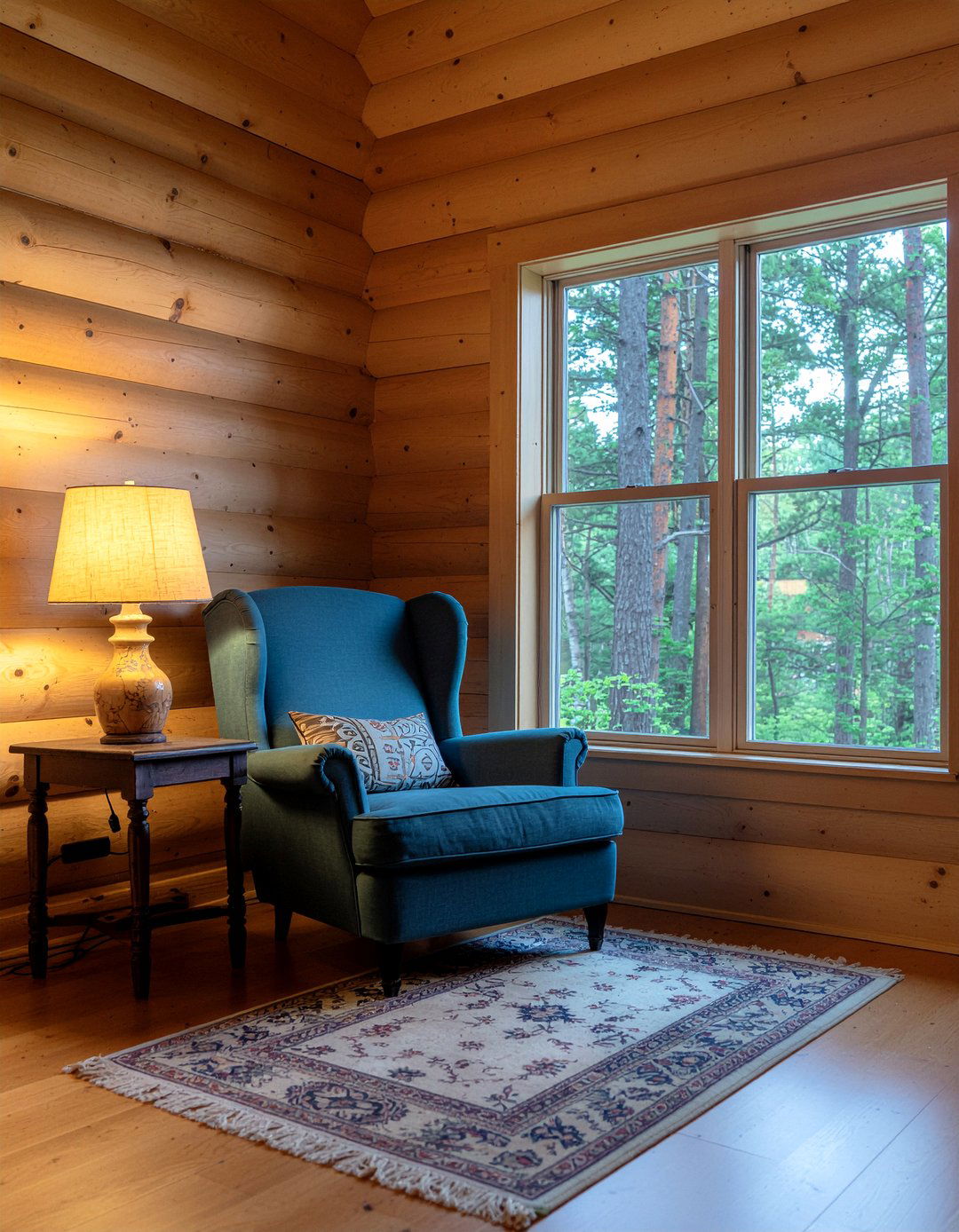 Cabin Reading Nook - 30 cabin style living room ideas
