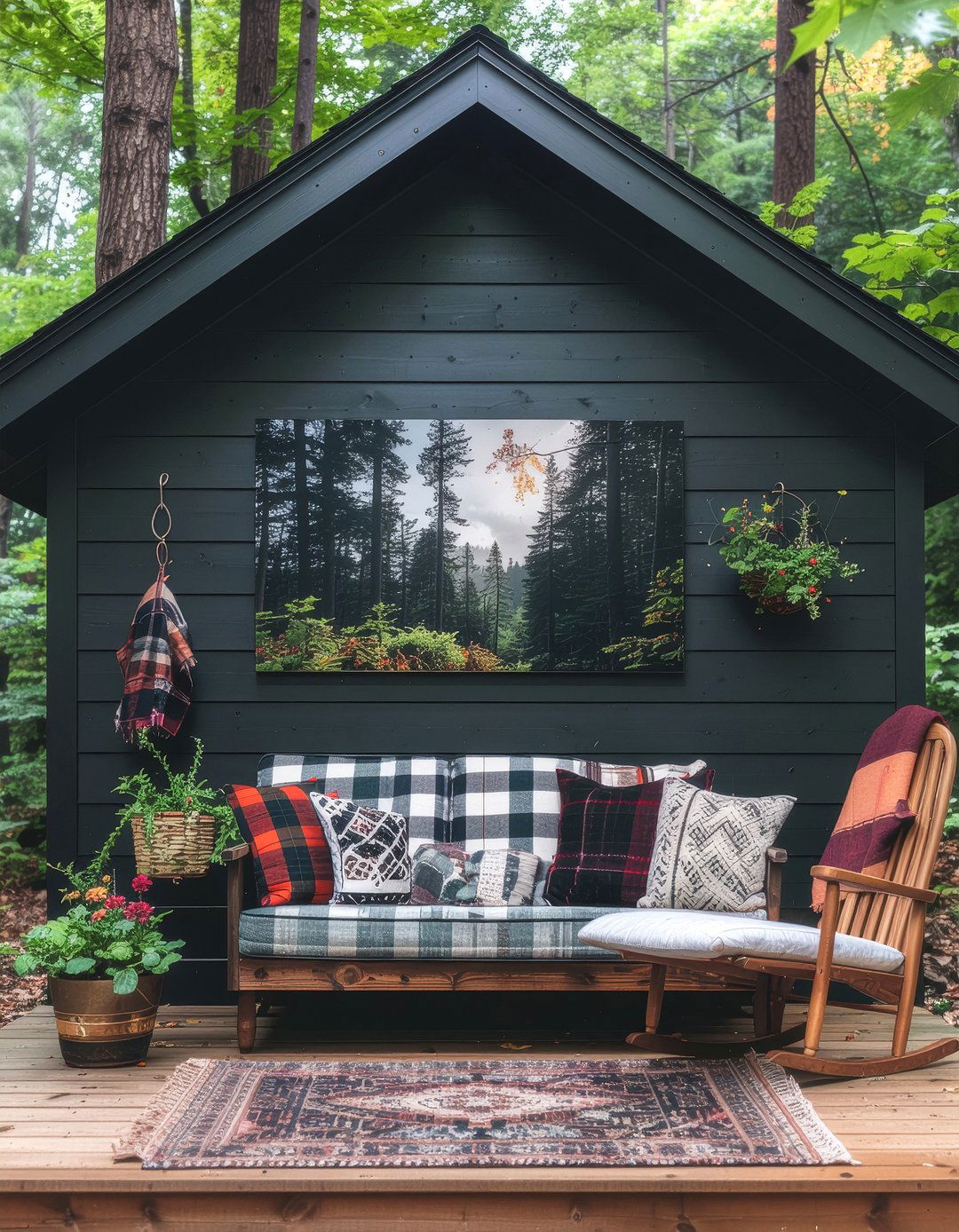 Cabin She Shed - 30 she shed living room ideas